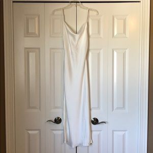 Whyte Valentyne - Cowl Neck Silk-like Midi Dress